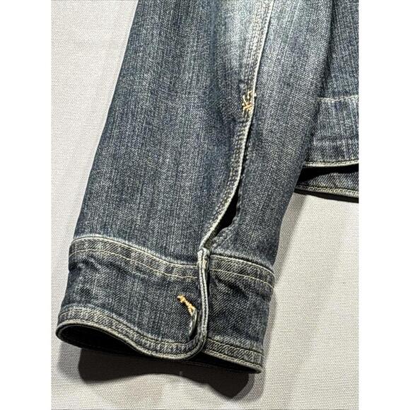Woman’s Size Medium Harley Davidson Jean Jacket, Chicos Platinum Tag. With Flair - Picture 11 of 14